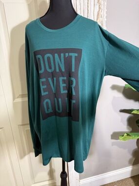 LuLaRoe Deep Teal Green long sleeve size medium